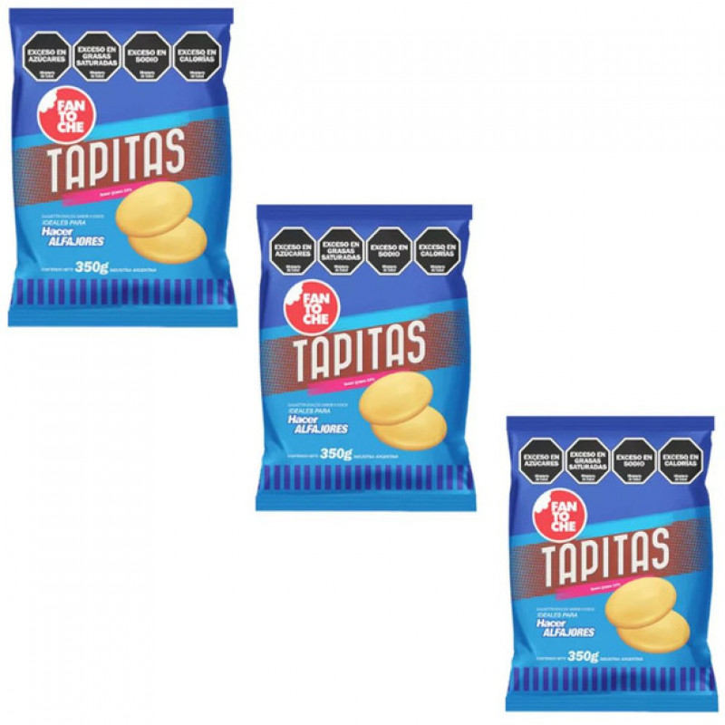 Tapitas Fantoche para alfajores 350 G X3