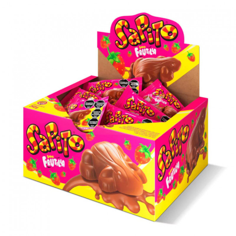 Sapito chocolate con frutilla 10 G x24