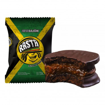 Alfajor Rasta Negro 70g x 6	