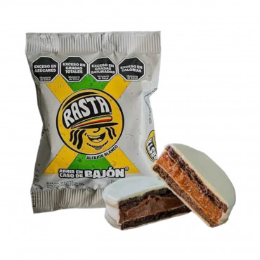  Alfajor Rasta Blanco  70g x 6