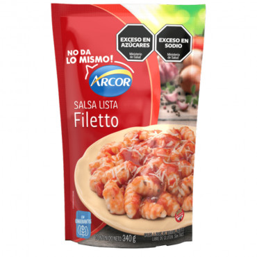 Salsa Arcor Filetto Sin TACC 340g