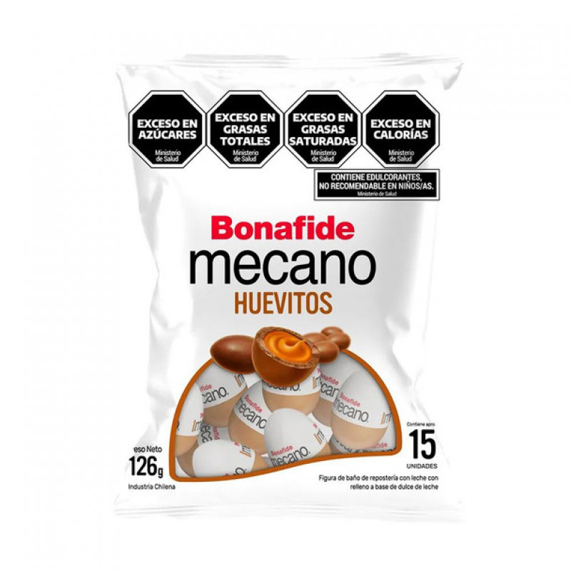 Huevitos Mecano con dulce de leche 126G